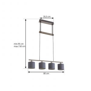 Lindby Jorin suspension, grise