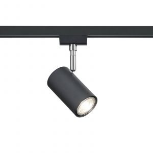 Trio Lighting Spot sur rail DUOline 782401, Ø 6 cm, noir, 2-phases, GU10