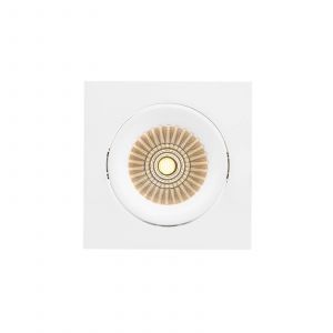 The Light Group SLC DL04 Square X1 encastrée IP54 2 700 K blanche