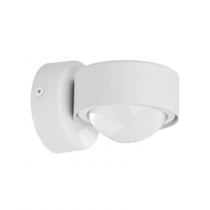 Lindby spot mural Jyla, blanc, 4.200 K, down, lentille