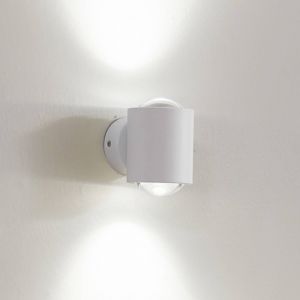 Lindby spot mural Jyla, blanc, 3.000 K, up/down, lentille