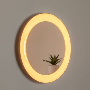 BEGA miroir LED Studio Line noir-laiton, Ø 50 cm