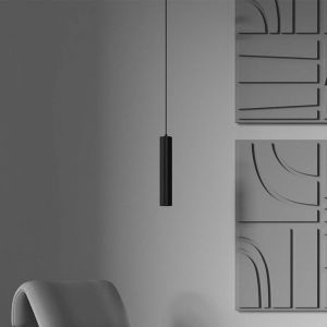 Maytoni Suspension Calipso, noir, &Oslash; 5,6 cm, m&eacute;tal, GU10