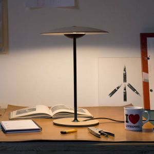 MARSET Ginger S Lampe de table LED Ø32cm chêne/blanc