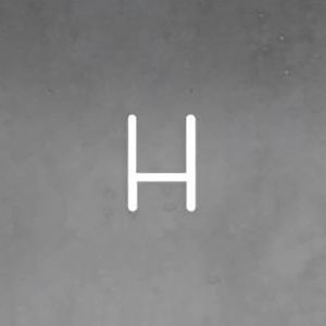 Artemide Alphabet of Light Mur Lettre majuscule H
