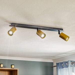 EMIBIG LIGHTING Spot pour plafond Zen 3 avec 3 spots, noir-dor&eacute;
