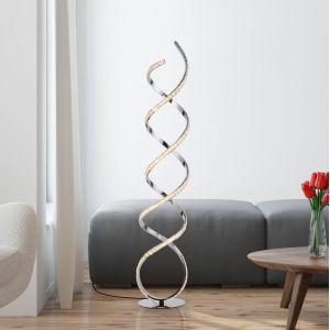 Paul Neuhaus Lampe sur pied LED Kiribi, métal, 140 cm, intensité variable