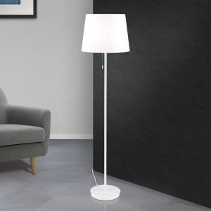 Orion Lampe sur pied textile Ludwig, blanc
