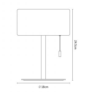 Calex lampe à poser LED rechargeable, IP44, interrupteur à tirette