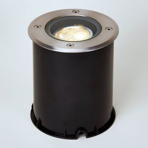 Lucande luminaire encastré dans le sol LED Jos, rond, orientable, IP67