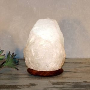 Wagner Life Lampe à cristal de sel Rock White Line, 2-3 kg