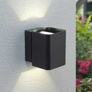Lucande Applique d'extérieur LED Nikolas up & down