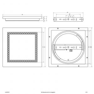 EVN ALQ Panneau LED blanc 15W 30x30cm 3.000K