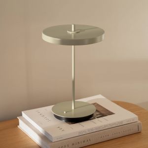 Lampe &agrave; poser LED rechargeable UMAGE Asteria Move brun argile uni, 31cm