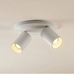 Arcchio Spot Brinja, blanc, rond, Ø 6 cm, à 2 lampes, GU10