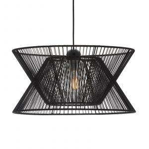 Viokef Suspension Argela avec double abat-jour en noir