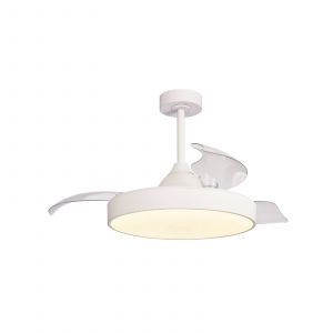 Mantra Iluminación Ventilateur de plafond LED Alaska blanc DC silencieux Ø 106 cm CCT