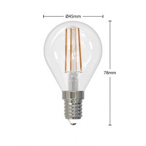 Arcchio Ampoule LED à fil E14 4 W 2 700 K goutte dim x2