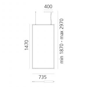 Artemide Discovery Rectangular APP alu 3 000K