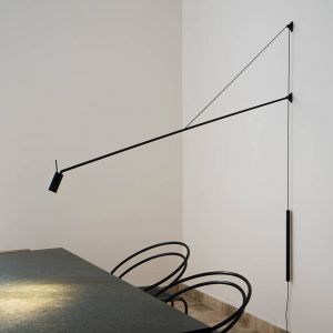 Applique murale LED Nemo Swan avec bras, intensité variable