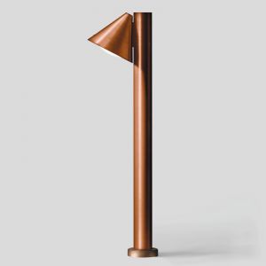 BEGA 84072K3 Borne lumineuse cuivre asym&eacute;trique