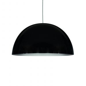 Oluce suspension Sonora, noir, plastique, E27