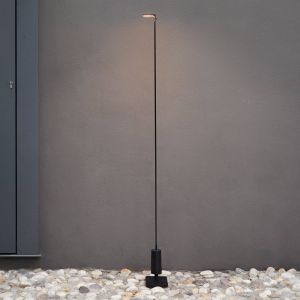 Luceplan borne lumineuse LED Flia, 75 cm de haut, noir, plastique