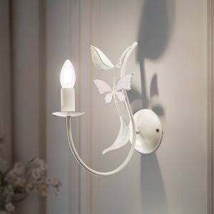 Luminex Applique murale Summer, blanc/vert/rose, largeur 11 cm, acier