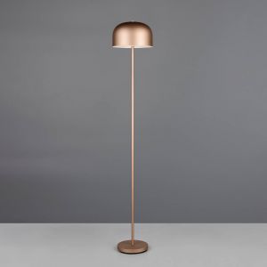 Reality Leuchten Lampadaire LED rechargeable Jeff, café, à intensité variable, hauteur 147 cm