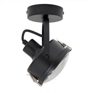 K.S. Verlichting Plafonnier pivotant Satellite en noir