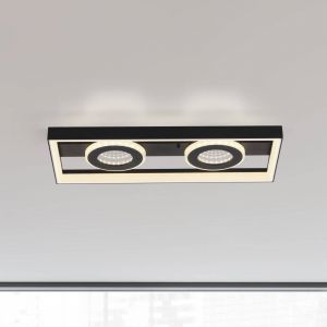 Paul Neuhaus Plafonnier LED Traforo, 45 cm, CCT, intensité variable