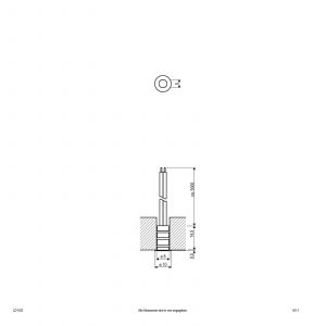 EVN LD1102 lampe encastrable IP68 Ø1cm 0,1W 830