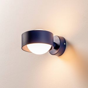 Argon Applique murale Mado en acier, bleu, à 1 lampe