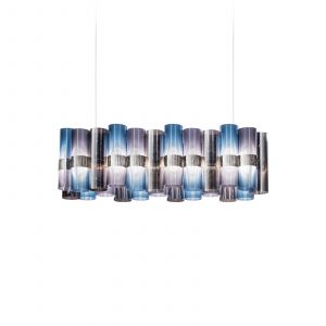 Suspension LED Slamp La Lollo, bleu/violet, 100 cm