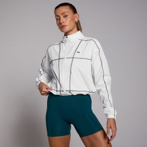 Coupe-vent court à coutures contrastées MP Tempo pour femmes – Blanc - XXL