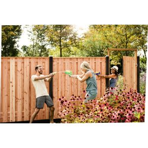 Cloture bois Douglas beton 200x190cm (set)