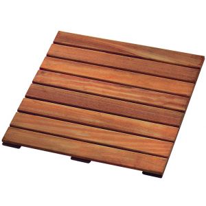 Dalles jardin bangkirai bois dur 50cm lisse
