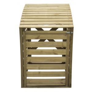Cache poubelle en bois 78x122x92cm