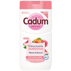 Cadum douche cr&radic;&reg;me lavante surdoux p&radic;&trade;che & abricot 250ml