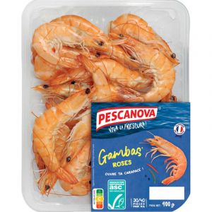 Pescanova gambas roses 30/40 asc 400g
