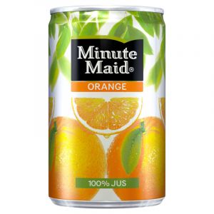 Minute maid jus d'orange sans pulpe &agrave; base de concentr&eacute;, sans sucres ajout&eacute;s 15cl
