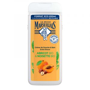 Le petit marseillais gel douche & bain abricots noisette bio 650ml