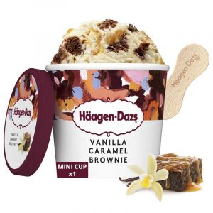 Haagen-dazs cr&radic;&reg;me glac&radic;&copy;e vanille caramel brownie 78g