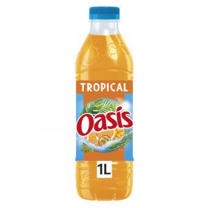Oasis tropical boisson aux fruits plate la bouteille de 1l