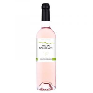Roc de candelon aop coteaux d'aix-en-provence, ros&eacute;, vin bio, 75cl