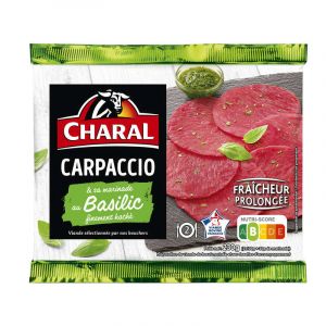 Charal carpaccio au basilic, fin et fondant 230g