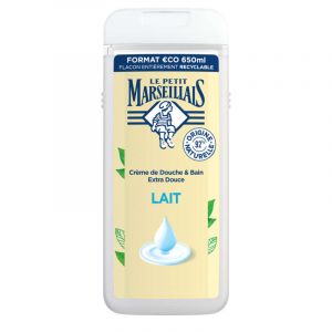 Le petit marseillais gel douche & bain lait bio 650ml