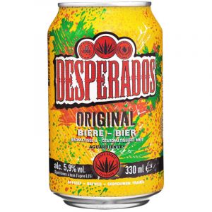 Desperados original bi&radic;&reg;re aromatis&radic;&copy;e &radic;&dagger; un spiritueux &radic;&dagger; base d'agave 33cl