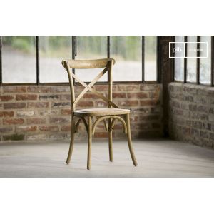 Chaise bistrot Pampelune finition naturelle