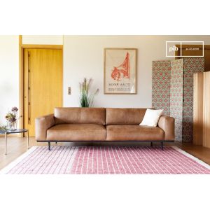 Canap&eacute; 3 places Almond marron